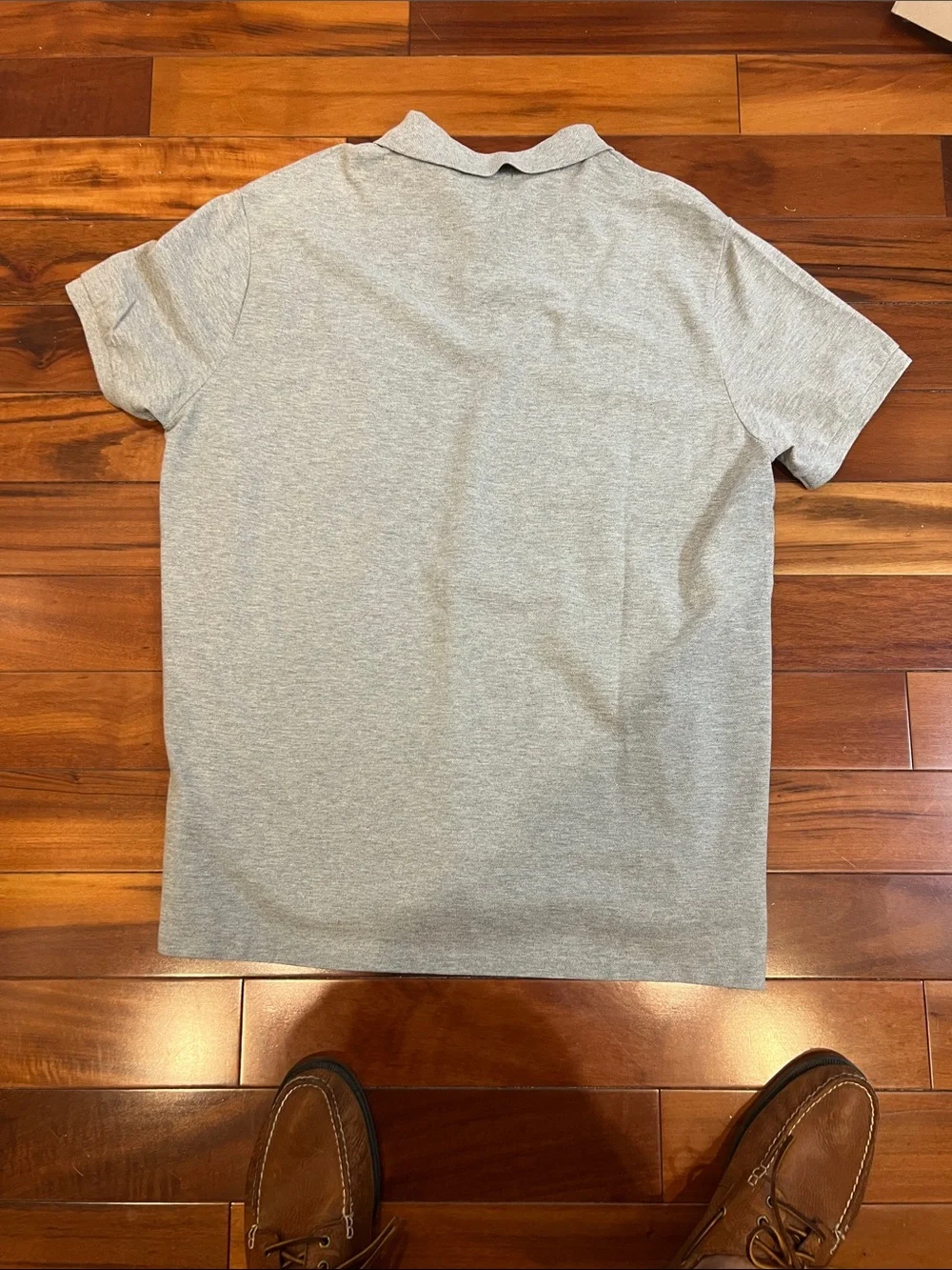 Polo by Ralph Lauren Light Gray Crest & Pony Embroidered Polo XXL Custom Fit